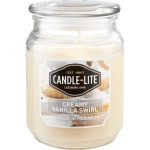 Vonná sviečka prírodná Creamy Vanilla Swirl Candle-lite