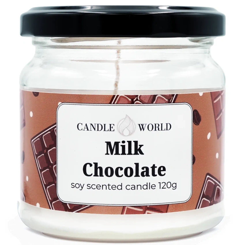 Candle World candela di soia profumata al cioccolato Milk Chocolate 120 g 