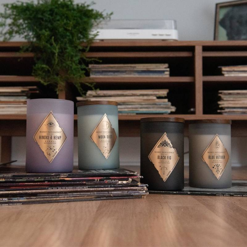 Vela aromática para hombre de soja Moon Dust Colonial Candle