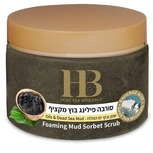 Foaming and peeling mud sorbet for the body with minerals from the Dead Sea 450 g Health & Beauty