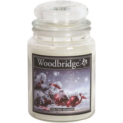 Weihnachtsduftkerze im Glas groß Woodbridge - Tis The Season