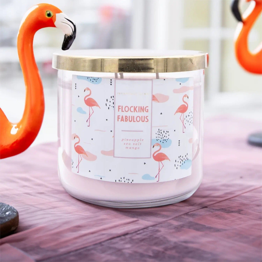 Flamingo Colonial Candle Soja-Duftkerze – Flocking Fabulous