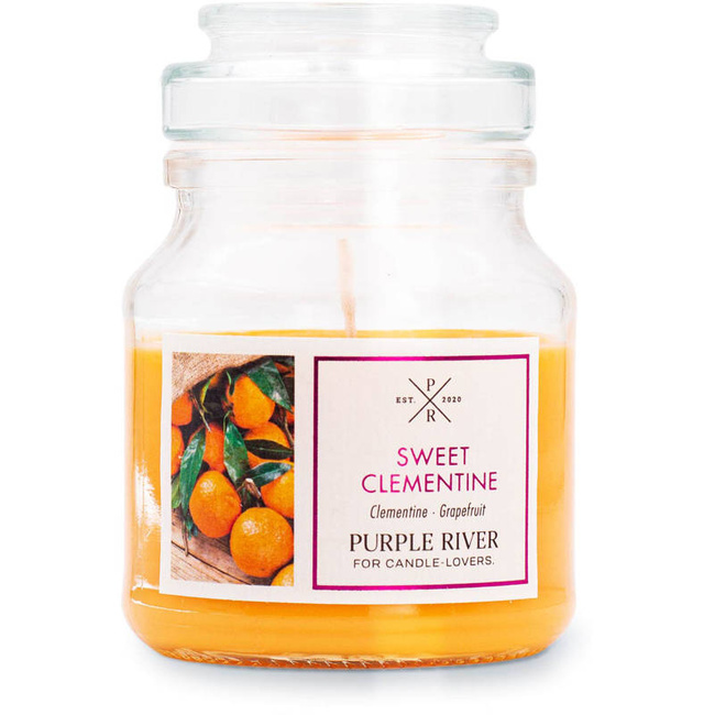 Soy scented candle Sweet Clementine Purple River 113 g