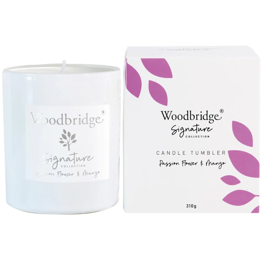 Candela profumata da regalare esotico Passion Flower Mango 310 g Woodbridge