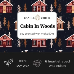 Candle World soja geurwas Cabin In Woods 50 g houtachtig