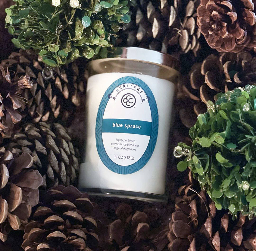 Soja Duftkerze Blue Spruce Colonial Candle 