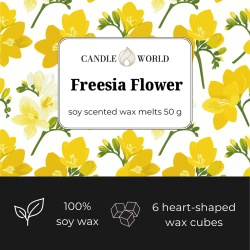 Candle World cera perfumada de soja Freesia Flower 50 g Freesia