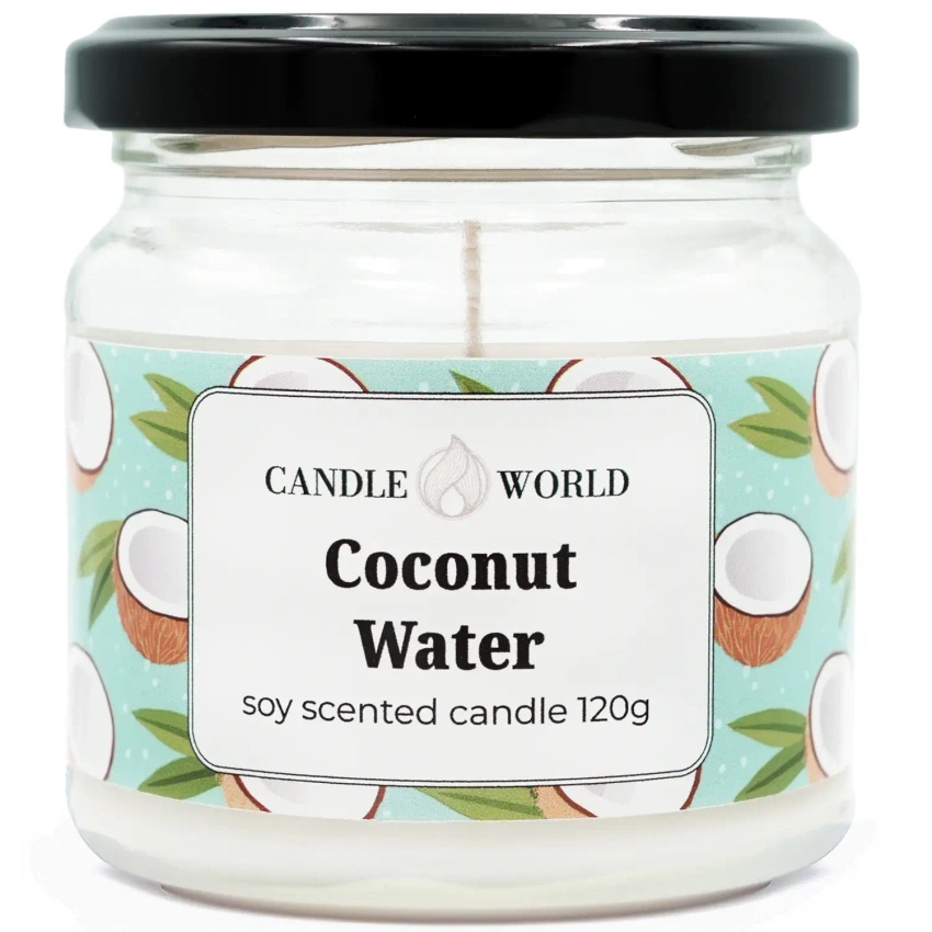 Candle World barattolo di candela profumata di soia Coconut Water 120 g Cocco