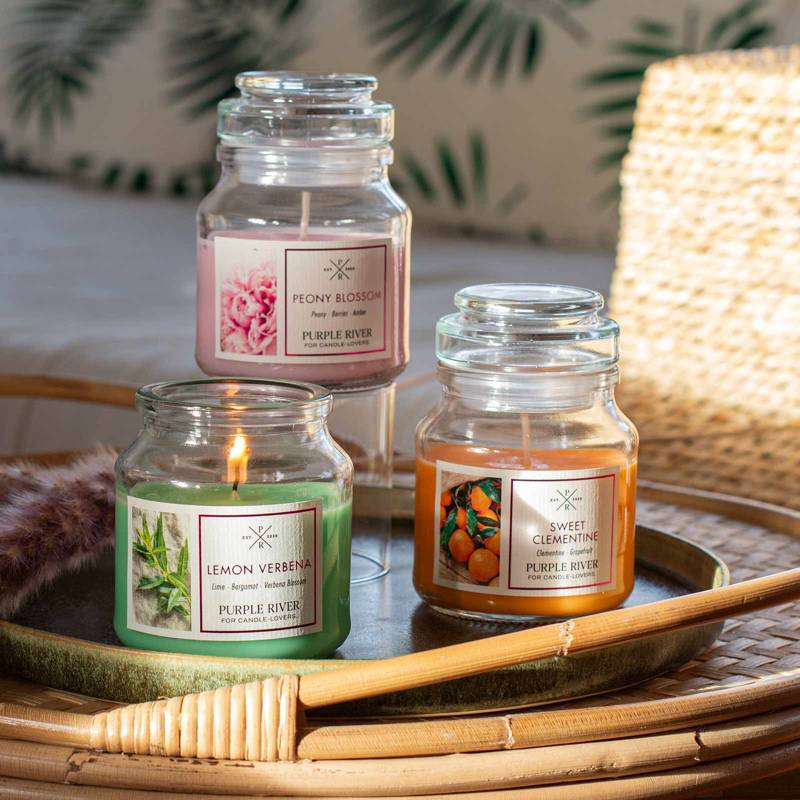 Sojová vonná svíčka Lemon Verbena Purple River 113 g