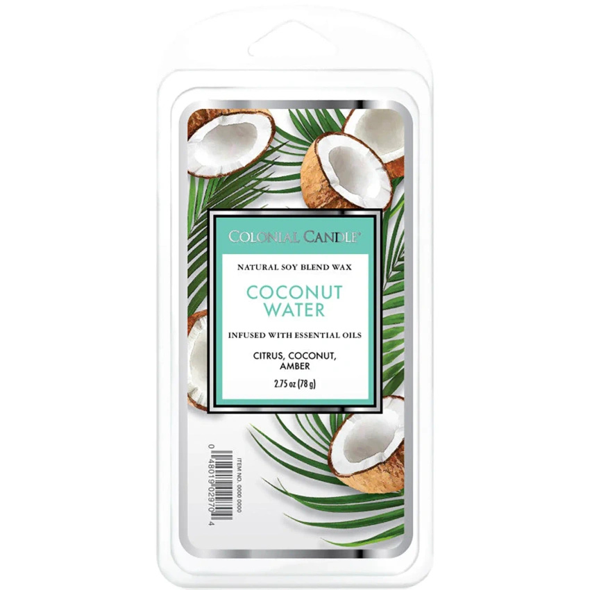 Colonial Candle cera di soia profumata 77 g - Acqua di cocco