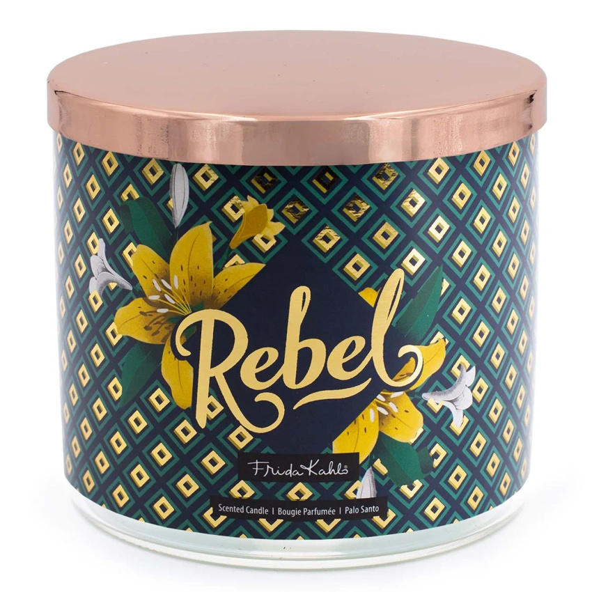 Frida Kahlo geurkaars in glas Palo Santo Rebel 400 g