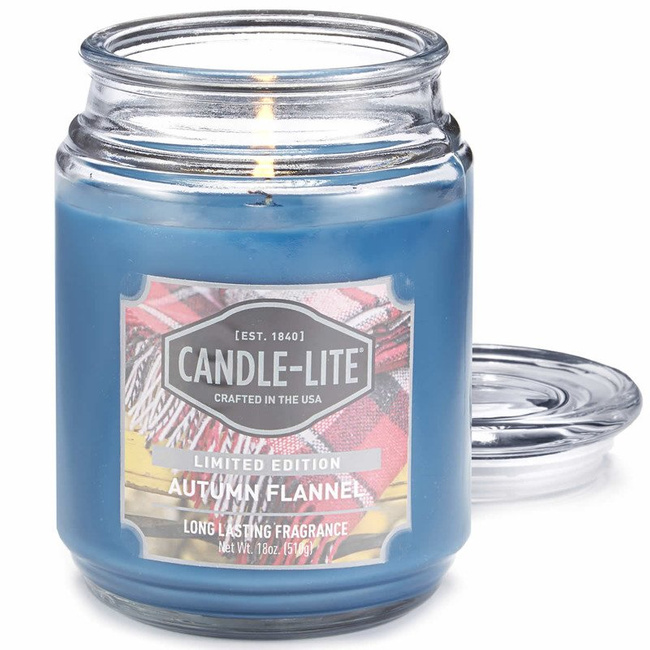 Vonná sviečka prírodná pánska Autumn Flannel Candle-lite