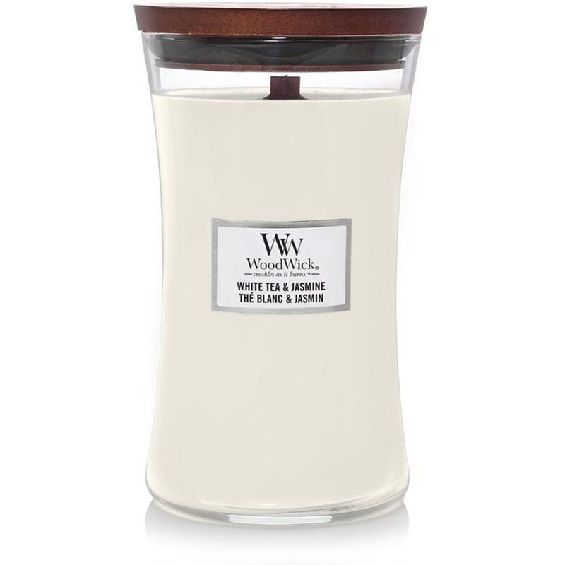  WoodWick Core Large Scented Candle with a Wooden Wick 21.5 oz 610 g - White Tea & Jasmine