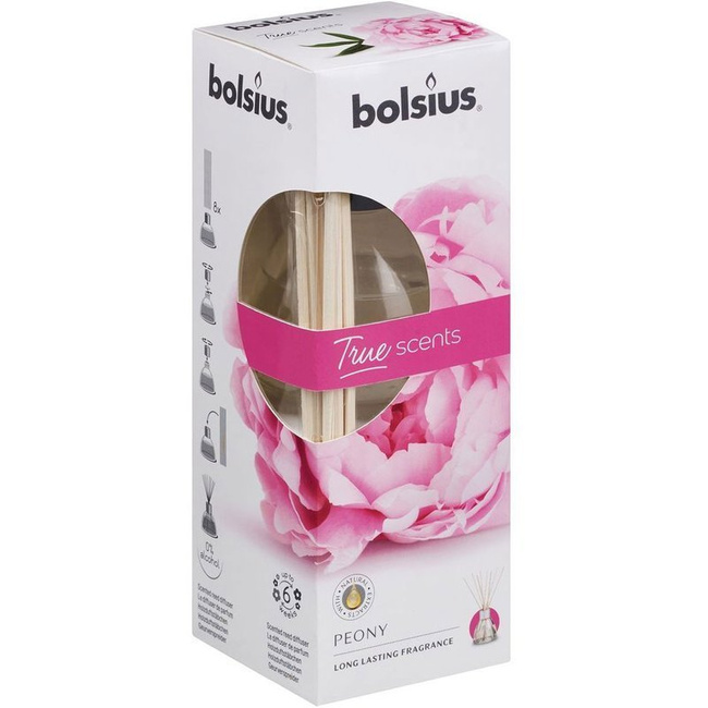 Bolsius scented reed diffuser 45 ml home fragrance True Scents - Peony
