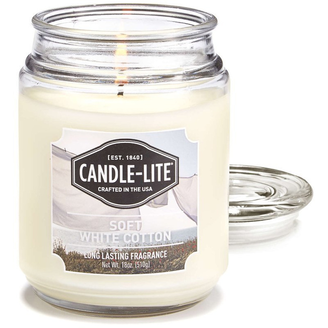 Natural scented candle Soft White Cotton Candle-lite
