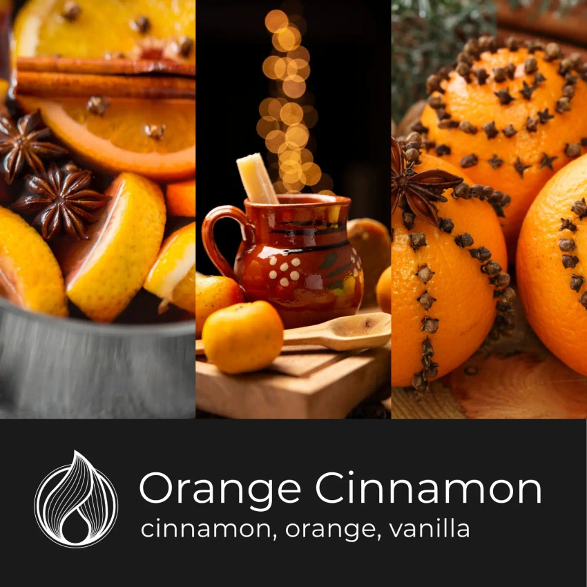 Candle World bougie en verre parfumée au soja Orange Cinnamon Orange Cannelle 400 g