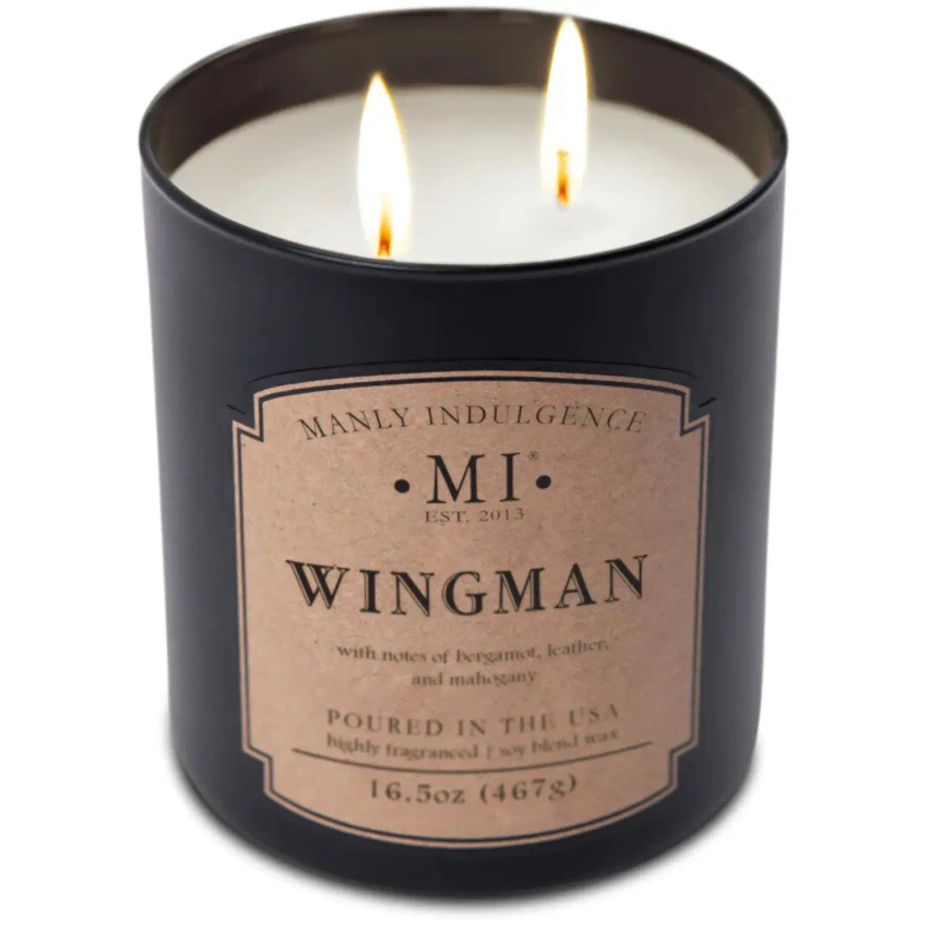 Vela perfumada para hombre de soja Wingman Colonial Candle