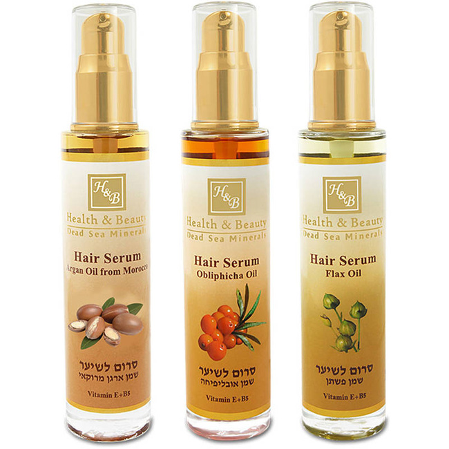 Vlasové sérum s lněným olejem a minerály z Mrtvého moře 50 ml Health & Beauty