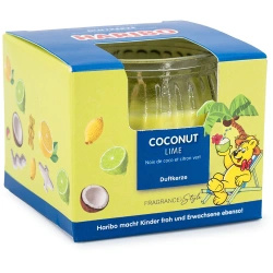Geurkaars in glas Haribo Kokos gelei snoepjes - Coconut Lime
