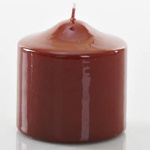 Luxurious classic candle Meloria 80/80 mm - Burgundy