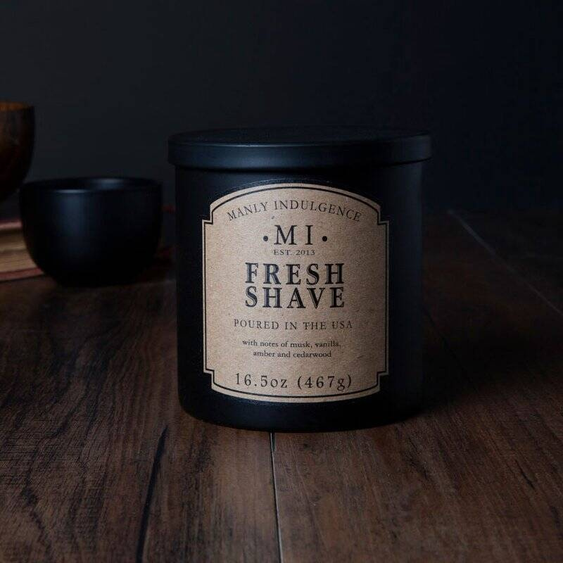 Duftkerze Soja für Männer Colonial Candle - Fresh Shave 