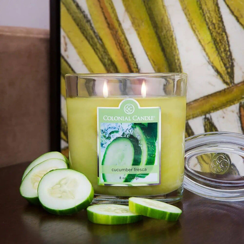 Oválná vonná svíčka Colonial Candle 226 g - Cucumber Fresca