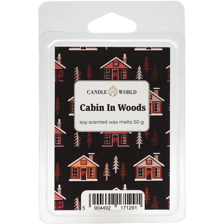 Candle World cire parfumée au soja Cabin In Woods 50 g boisé