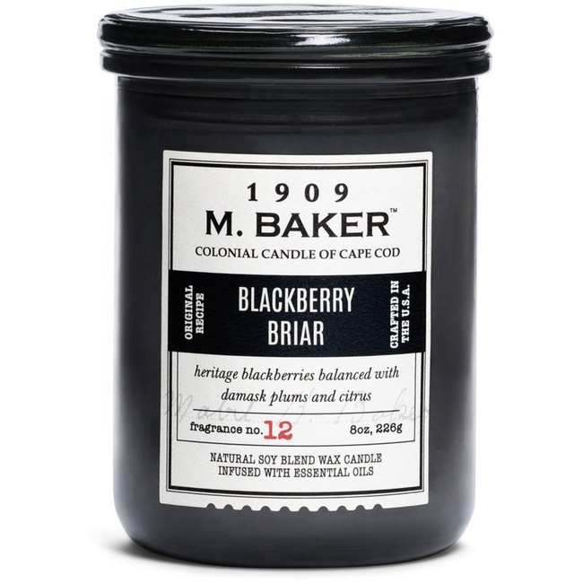 Sojowa świeca zapachowa słoik apteczny 226 g Colonial Candle M Baker - Blackberry Briar