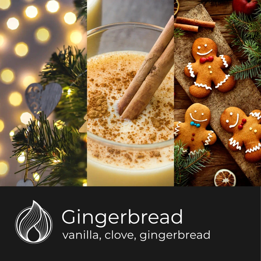 Candle World cera perfumada de soja Gingerbread 50 g festive