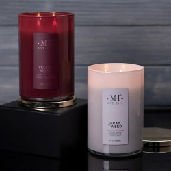 Colonial Candle Sofistikovaná pánská sojová vonná svíčka ve skle 22 oz 623 g – Gray Tweed