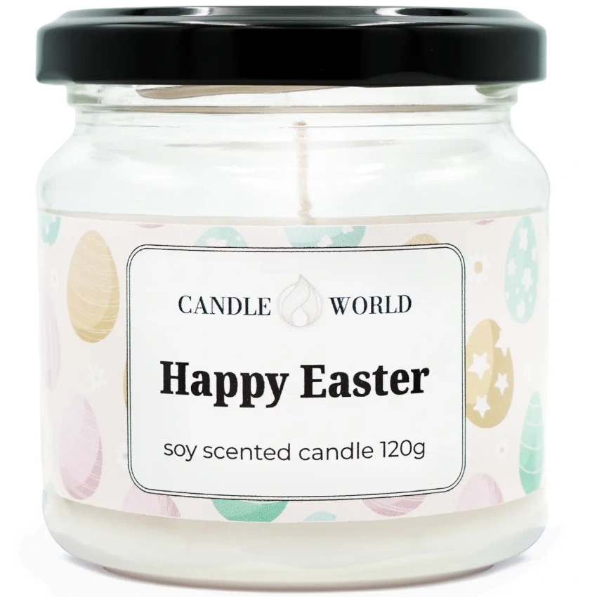 Candle World vela perfumada de soja pascua tarro Happy Easter 120 g