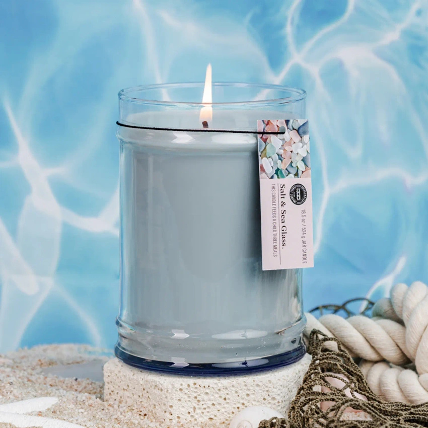 Bridgewater Candle Grote Zout & Zee Glazen Geurkaars 524 g